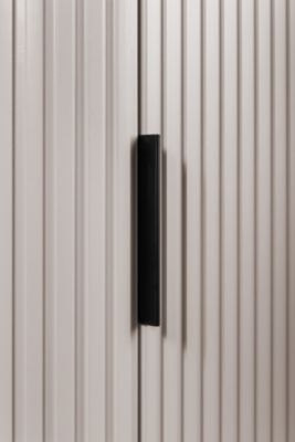 Colonne de salle de bain, cachemire, poignée noire, 79 x 35,5 x 31,5 cm