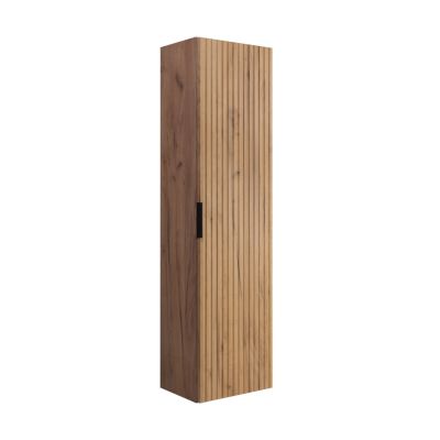 Colonne de salle de bain, Chêne Craft, 35 x 136 x 27 cm, poignée noire
