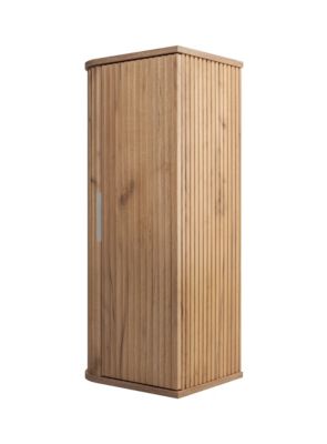 Colonne de salle de bain, chêne Craft, poignée argenté, 79 x 35,5 x 31,5 cm