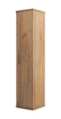 Colonne de salle de bain, Chêne Craft, poignée dorée, 35,5 x 139 x 31,5 cm