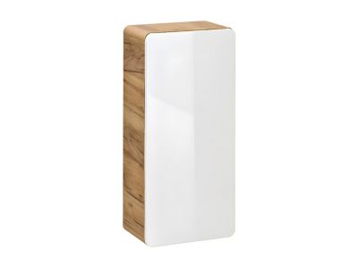 Colonne de salle de bain coloris naturel et blanc - L35 x l22 x H75 cm - ARUBA