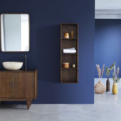 Colonne de salle de bain en bois massif