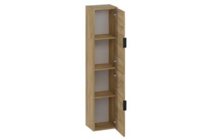 Colonne de salle de bain LYO 2 portes 140x30x27 cm chêne T-BATH
