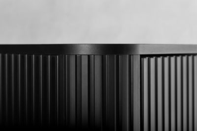 Colonne de salle de bain, noir, poignée dorée, 79 x 35,5 x 31,5 cm