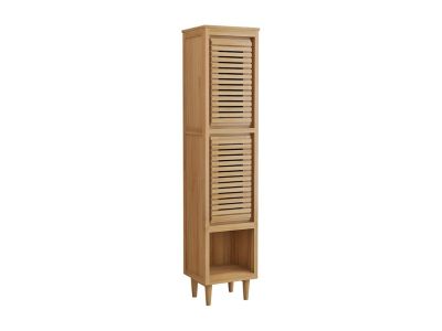Colonne de salle de bain sur pieds en teck avec niche - 180 cm -  TORAJA