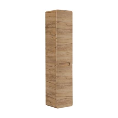 Colonne de salle de bain suspendue ERBANO  2 portes  H170 cm  Coloris chene clair