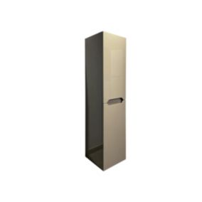 Colonne de salle de bain suspendue - Taupe - L30 x l30 x 120 cm - STEFANIE