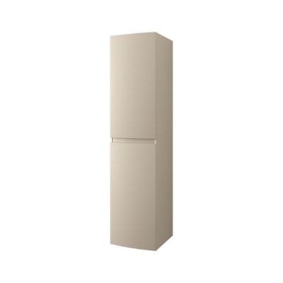 Colonne de salle de bains 2 portes à suspendre H.170 x P.40 x l.40 cm beige cachemire Baden Vague