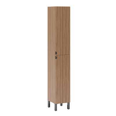 Colonne de salle de bains 2 portes effet noyer parona l. 30 x H. 176 x P. 32 cm Otto