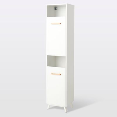 Colonne de salle de bains à linge GoodHome Ladoga blanc L. 40 x H. 190 x P. 36 cm