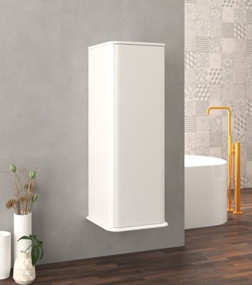 Colonne de salle de bains à suspendre 1 porte H.123 cm, blanc mat, IDRA