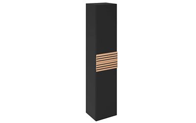 Colonne de salle de bains à suspendre ouverture droite Archi noir mat H. 160 x L. 35 cm