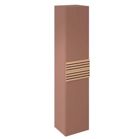 Colonne de salle de bains à suspendre ouverture droite Archi terracotta mat H. 160 x L. 35 cm