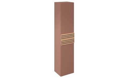 Colonne de salle de bains à suspendre ouverture droite Archi terracotta mat H. 160 x L. 35 cm