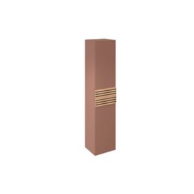 Colonne de salle de bains à suspendre ouverture droite Archi terracotta mat H. 160 x L. 35 cm