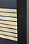 Colonne de salle de bains à suspendre ouverture gauche Archi noir mat H. 160 x L. 35 cm