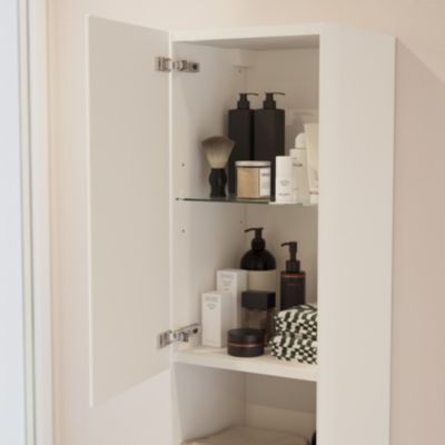 Colonne de salle de bains blanc l.35 x H.160 x P.35 cm GoodHome Nevado