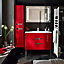 Colonne de salle de bains Cooke & Lewis Belt rouge H.160 x L.35 cm