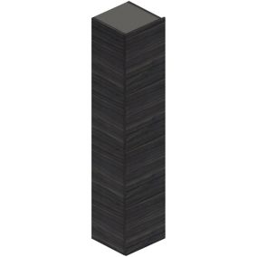 Colonne de salle de bains décor noyer foncé Cooke & Lewis Voluto 1 porte 35 cm