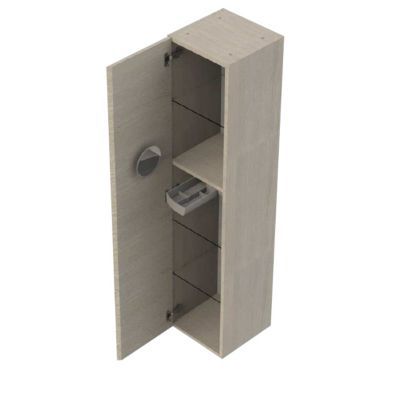 Colonne de salle de bains effet chêne l.35 x H.155 x P.35,6 cm, Calao
