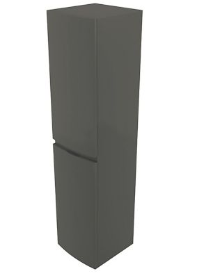 Colonne de salle de bains gris anthracite Vague 40 cm