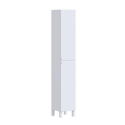 Colonne de salle de bains l.30 x H.176 x P.32 cm 2 portes blanc mat, Otto