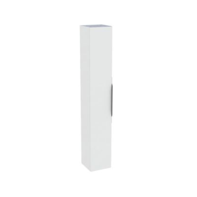 Colonne de salle de bains suspendue 1 porte blanc brillant l.30 cm x H.183 x P.30 cm, Pamili