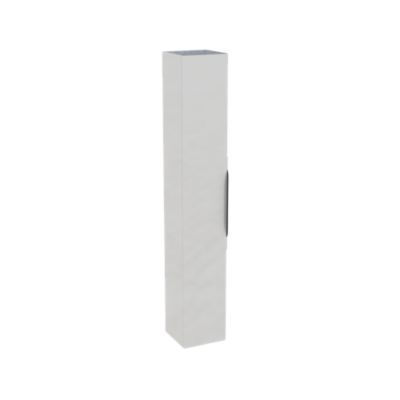 Colonne de salle de bains suspendue 1 porte blanc mat l.30 cm x H.183 x P.30 cm, Pamili