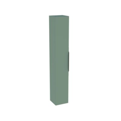 Colonne de salle de bains suspendue 1 porte vert sauge mat l.30 cm x H.183 x P.30 cm, Pamili