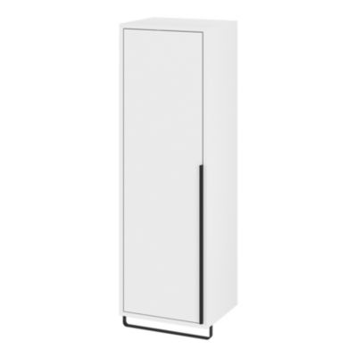 Colonne de salle de bains suspendue avec porte-serviettes blanc mat l.36 x H.115 x P.30 cm, GoodHome Maza