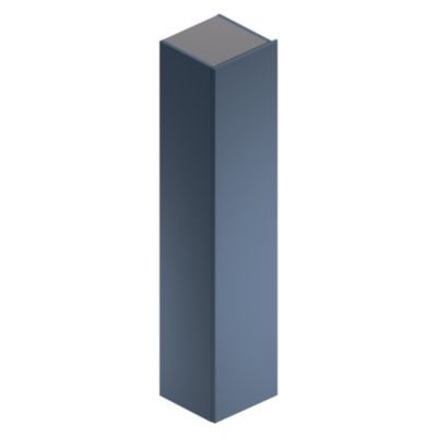 Colonne de salle de bains suspendue en mélaminé bleu mat l.35 x l.32 x H.160 cm, Alba
