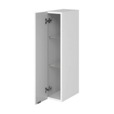 Colonne de salle de bains suspendue faible largeur blanc brillant l.20 x H.90 x P.36 cm, GoodHome Imandra