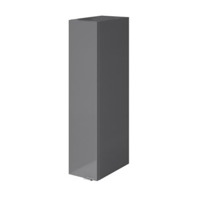 Colonne de salle de bains suspendue faible largeur gris brillant l.20 x H.90 x P.36 cm, GoodHome Imandra