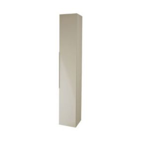 Colonne de salle de bains taupe laqué Pamili 30 cm