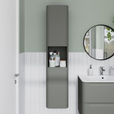 Colonne de salle de bains vert l.35 x H.160 x P.35 cm GoodHome Nevado