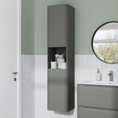 Colonne de salle de bains vert l.35 x H.160 x P.35 cm GoodHome Nevado