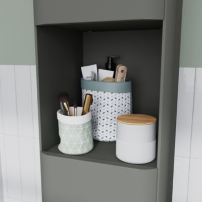 Colonne de salle de bains vert l.35 x H.160 x P.35 cm GoodHome Nevado