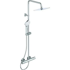 Colonne douche thermostatique IDEAL STANDARD Ceratherm T100, douchette Evo Diamant + Nettoyant BRIOCHIN Ecocert