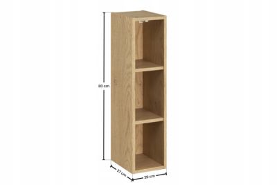 Colonne murale ouverte pour salle de bains DALIA chêne cremona 20 x 80 cm