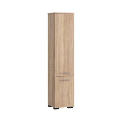 Colonne salle de bain, 2 armoires, 140 x 30 x 30 cm, chêne sonoma