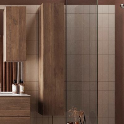Colonne salle de bain bois naturel TERRA