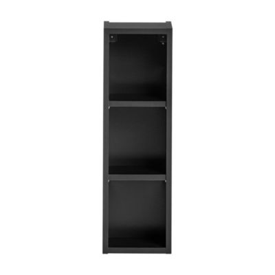 Colonne salle de bain VANTA noire  Petite étagère murale suspendue sans porte