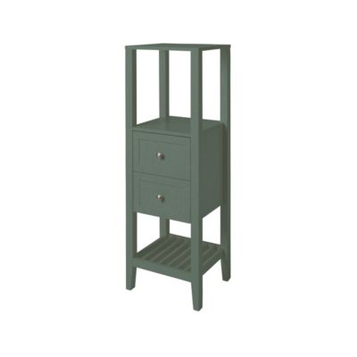 Colonne salle de bains à poser l.40 x H.120 x P.36 cm vert, GoodHome Perma