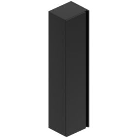 Colonne salle de bains noir mat l.35 x H.150 x P.30 cm, Pura+