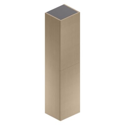 Colonne salle de bains placage chêne clair strié l.35 x H.150 x P.30 cm, Pura+