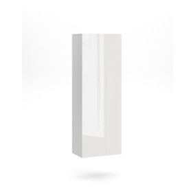 Colonne suspendu design NEVER, 1 porte, 40cm, blanc