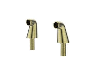 Colonnette mâle mâle H.7 cm, doré brossé, essebagno vendue par 2