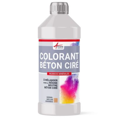 COLORANT POUR BÉTON CIRÉ Melon Orange - 500 ml - ARCANE INDUSTRIES