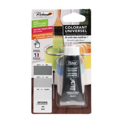 Colorant universel pour peinture noir 25ml
