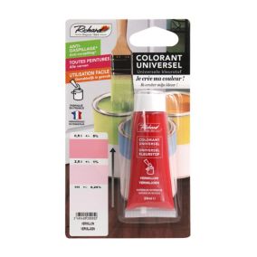 Colorant universel pour peinture orange vermillon 25ml